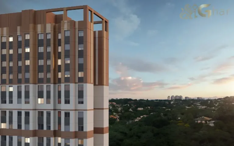 Fachada do condomínio Guedala Park Premium no Jardim Guedala São Paulo