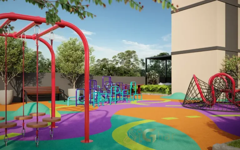 Playground infantil do Guedala Park Premium em condomínio no Jardim Guedala SP