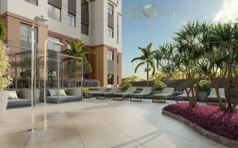 Solário do condomínio Guedala Park Premium com área de lazer no Jardim Guedala