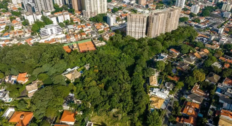 Vista aérea da região do Jardim Guedala onde está o Guedala Park Premium