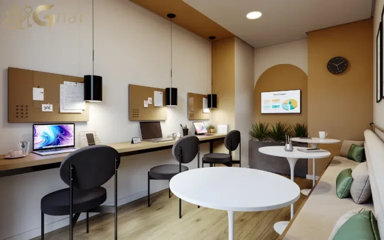 Coworking do condomínio Guido Parque Nações Unidas em Santo Amaro