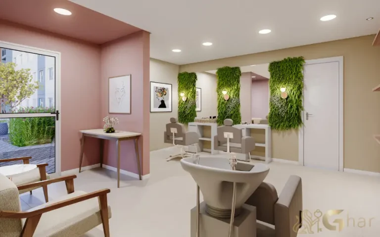 Espaço beleza do condomínio Guido Parque Nações Unidas em Santo Amaro