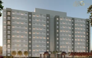 Fachada do condomínio Guido Parque Nações Unidas em Santo Amaro