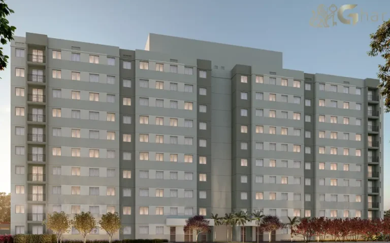 Fachada do condomínio Guido Parque Nações Unidas em Santo Amaro