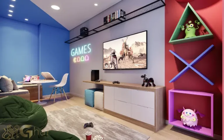 Sala de games do condomínio Guido Parque Nações Unidas em Santo Amaro