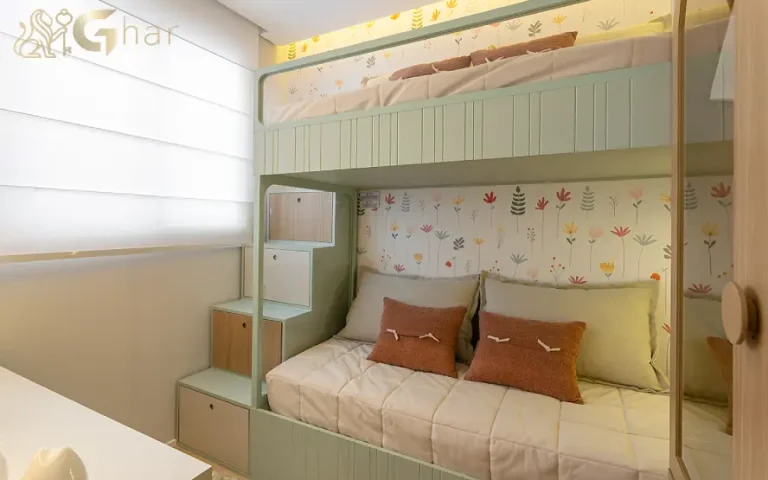 Quarto infantil do apartamento decorado no Guido Parque Santo Amaro em Santo Amaro SP