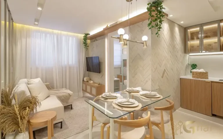 Apartamento decorado com sala de jantar e estar no Guido Parque Santo Amaro em Santo Amaro SP