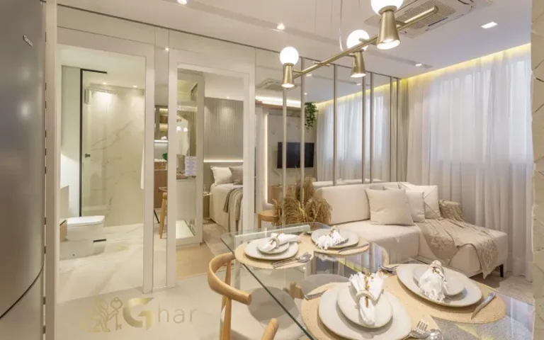 Apartamento decorado com sala de jantar e living no Guido Parque Santo Amaro em Santo Amaro SP