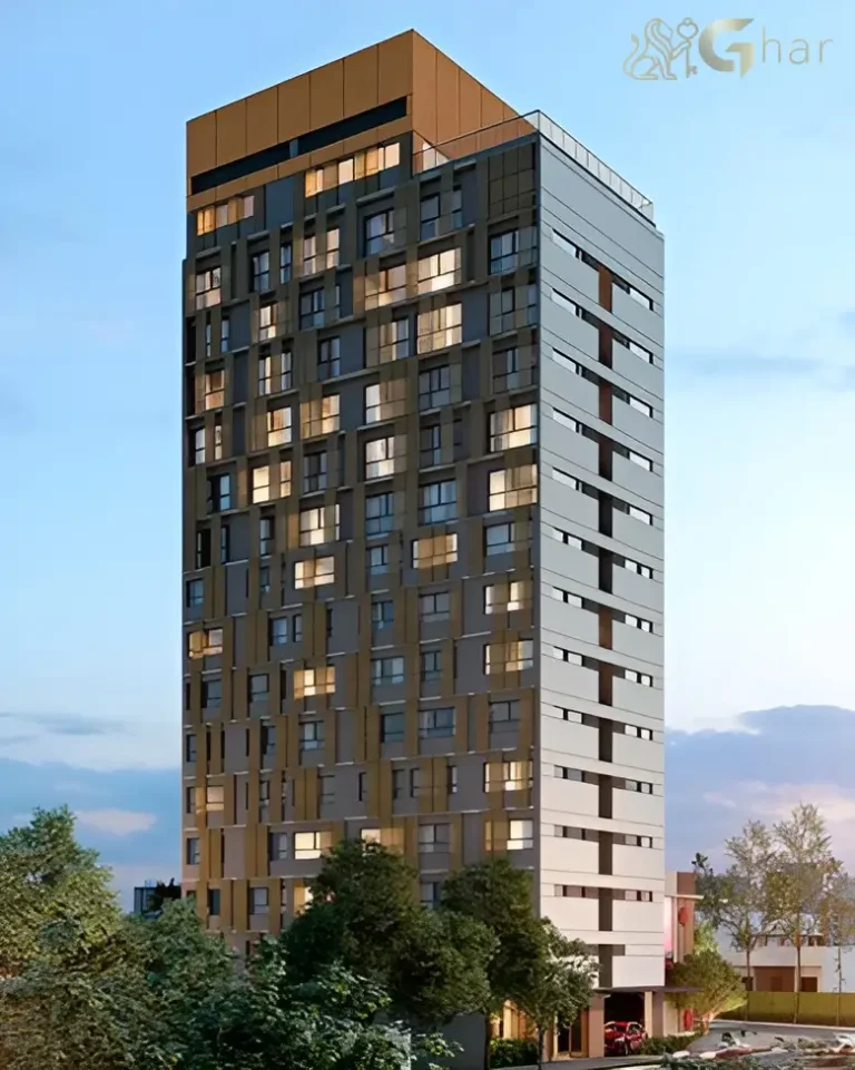 Fachada do condomínio Ibirapuera Park Studios em Moema São Paulo