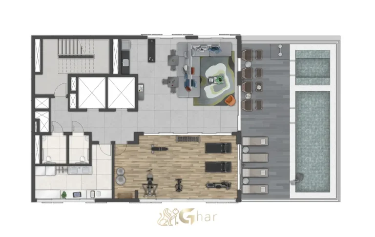 Planta de implantação do condomínio Ibirapuera Park Studios em Moema