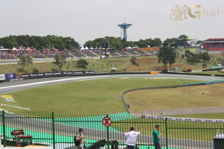 Vista aérea do Autódromo de Interlagos na Zona Sul de São Paulo