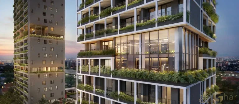 Fachada com varandas do Invert Campo Belo em empreendimento de alto padrão