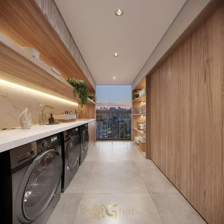 Lavanderia compartilhada do Invert Campo Belo equipada e funcional