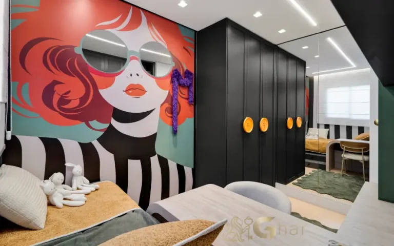 Dormitório do apartamento decorado do Like Campo Limpo