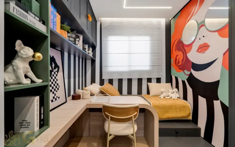 Dormitório adicional do apartamento decorado do Like Campo Limpo