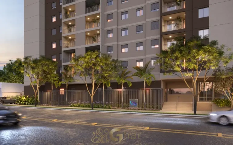 Portaria do condomínio Like Campo Limpo com acesso controlado