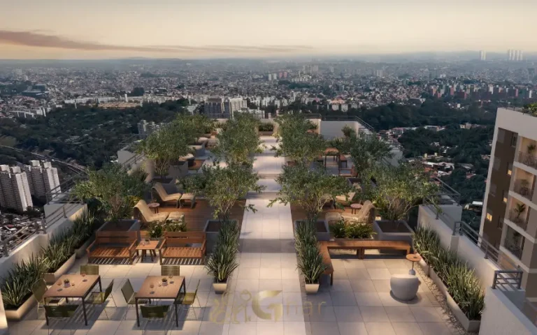 Rooftop com lazer completo no condomínio Like Campo Limpo, Zona Sul de São Paulo