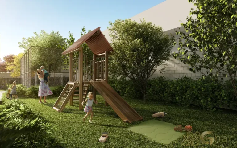 Playground do condomínio Live Campo Limpo ao ar livre