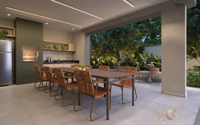 Churrasqueira do condomínio Lyne Campo Limpo em São Paulo