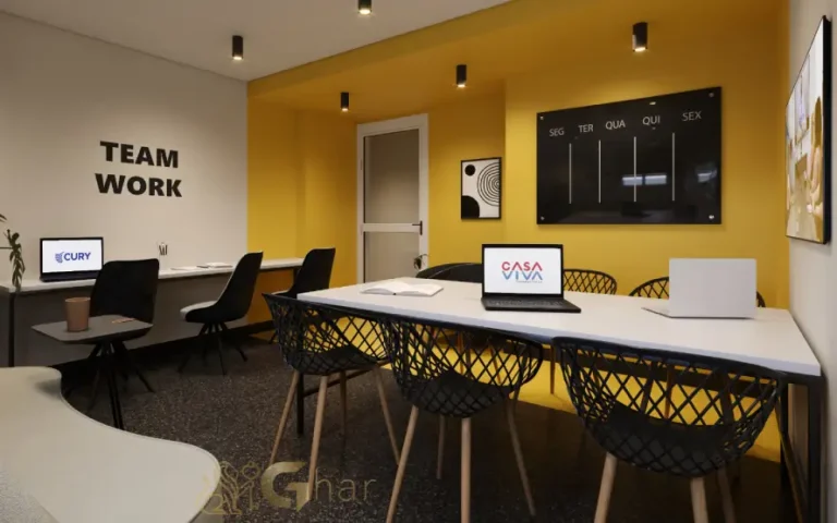 Coworking do condomínio Lyne Campo Limpo em São Paulo