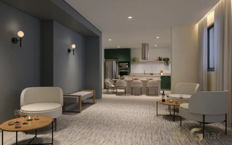 Espaço gourmet do condomínio Lyne Campo Limpo em São Paulo