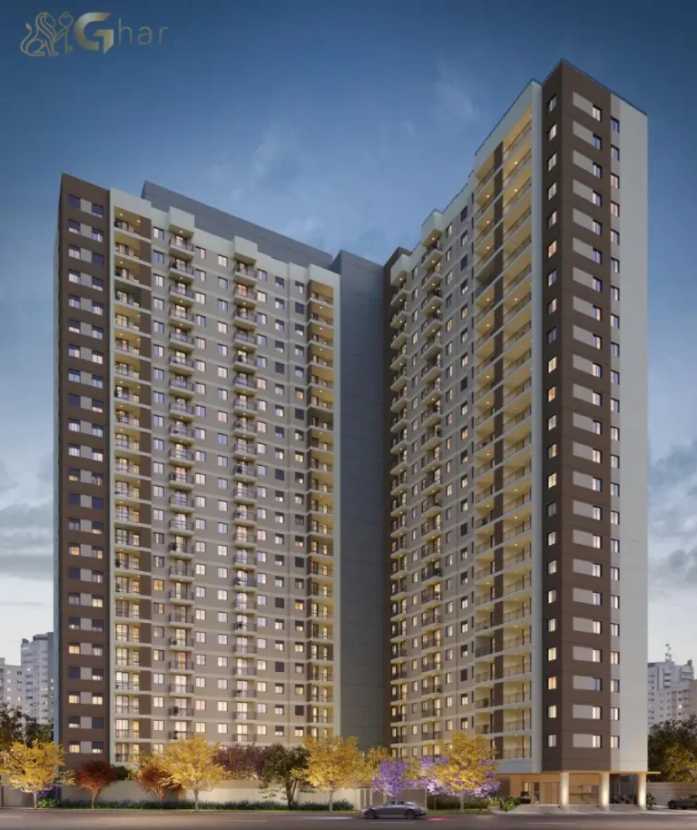 Fachada do condomínio Lyne Campo Limpo no Campo Limpo SP