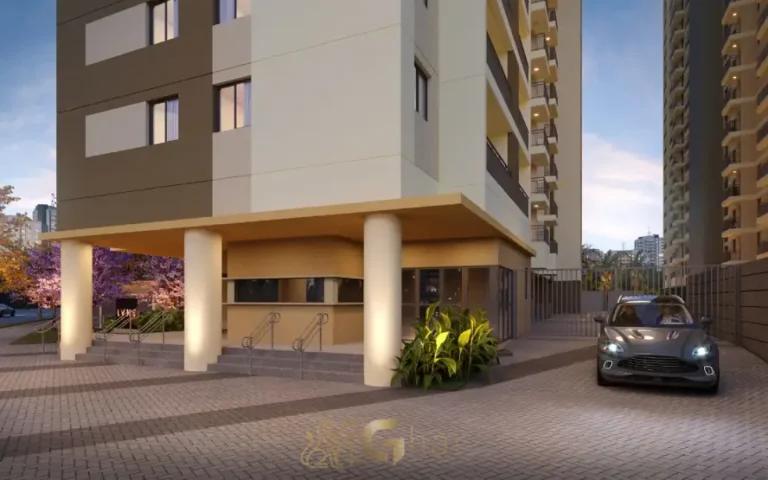 Portaria e acesso do condomínio Lyne Campo Limpo em São Paulo