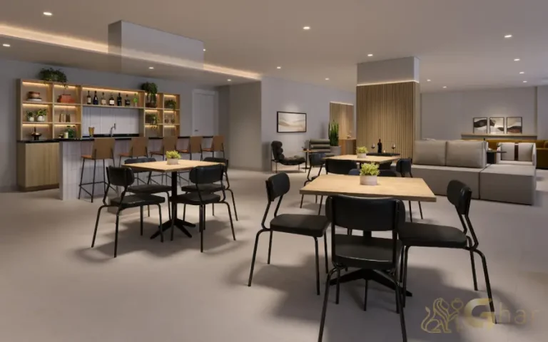 Salão de festas do condomínio Lyne Campo Limpo em São Paulo