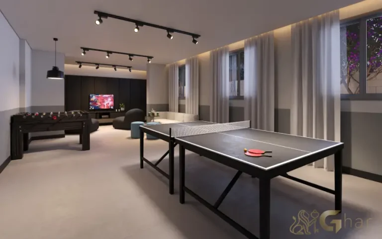 Salão de jogos do condomínio Lyne Campo Limpo no Campo Limpo SP