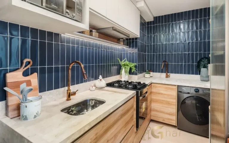 Cozinha E Lavanderia Integradas No Apartamento Decorado Máximo Vila Mascote