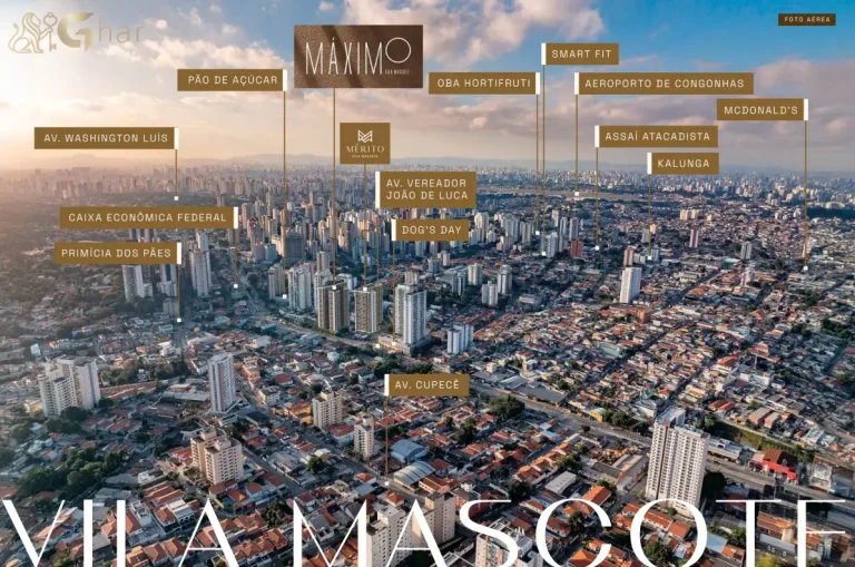 Vista Aérea Do Bairro Vila Mascote Com O Condomínio Máximo Vila Mascote