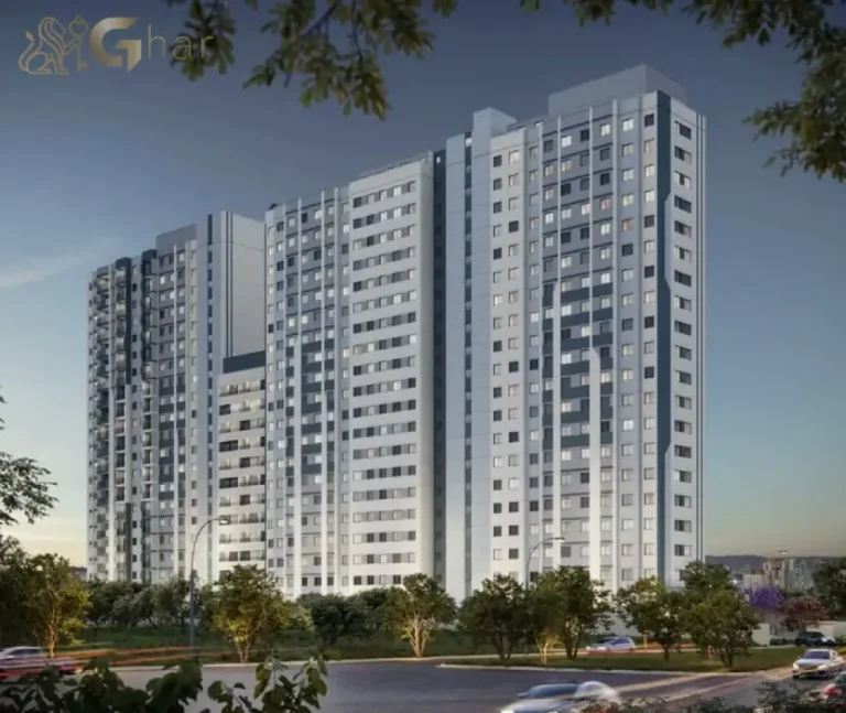 Fachada do condomínio Mérito Barra Funda com arquitetura moderna