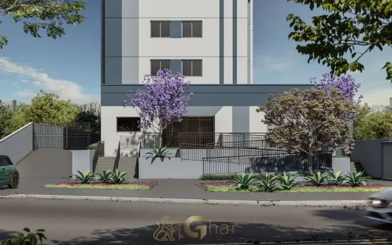 Fachada e portaria do condomínio Mérito Barra Funda com acesso controlado