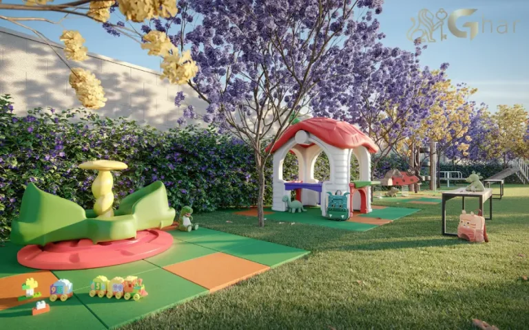 Playground do Mérito Barra Funda com espaço ao ar livre para crianças