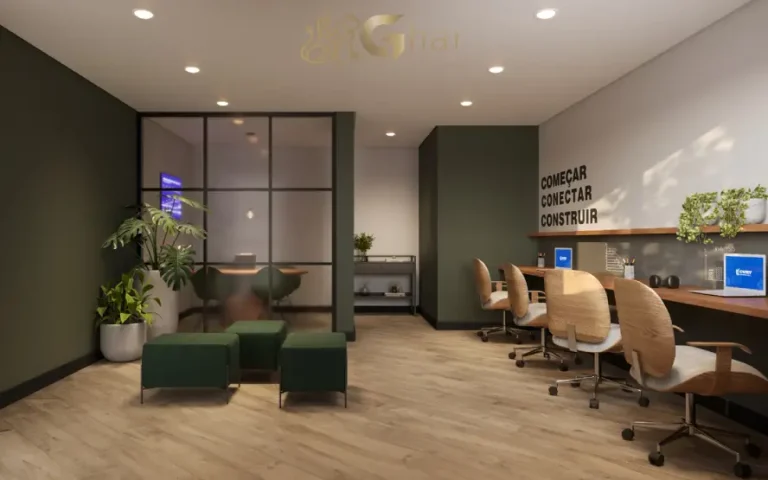 Coworking do condomínio Mérito Belenzinho no Belém São Paulo