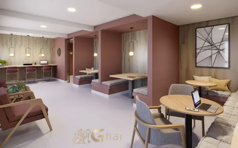 Espaço coworking do condomínio Mérito João Dias em Santo Amaro