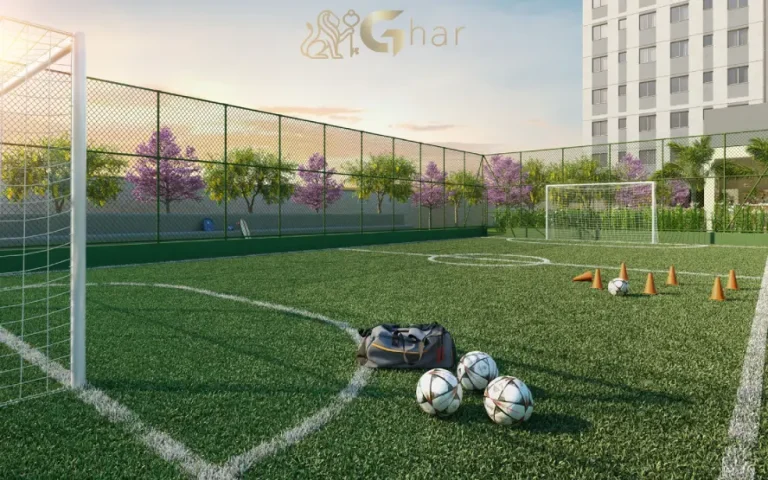 Quadra de grama sintética do condomínio Mérito João Dias em Santo Amaro