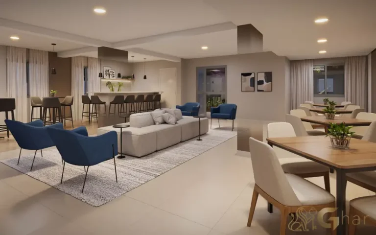 Salão de festas do condomínio Mérito João Dias em Santo Amaro