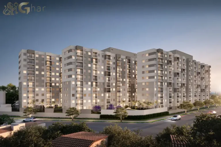 Fachada contemporânea do condomínio Soul Miguel Yunes, em Interlagos, São Paulo, destacando a arquitetura moderna e o conceito residencial do empreendimento.