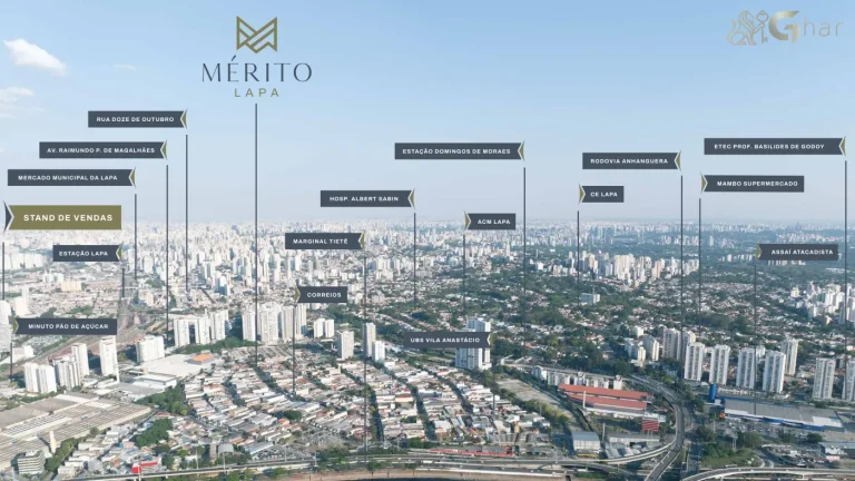 Vista Aérea Do Bairro Da Lapa Com O Condomínio Mérito Lapa