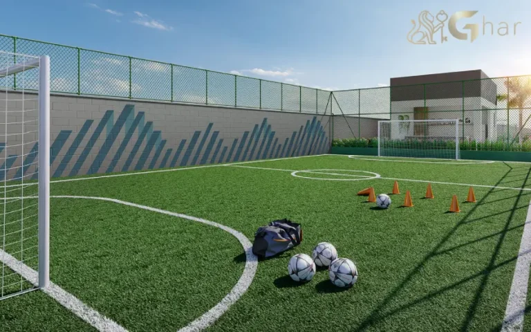 Quadra de grama sintética no condomínio Mérito Santo Amaro