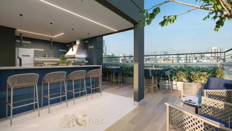 Churrasqueira gourmet do condomínio Mirae Bom Retiro para momentos de convivência