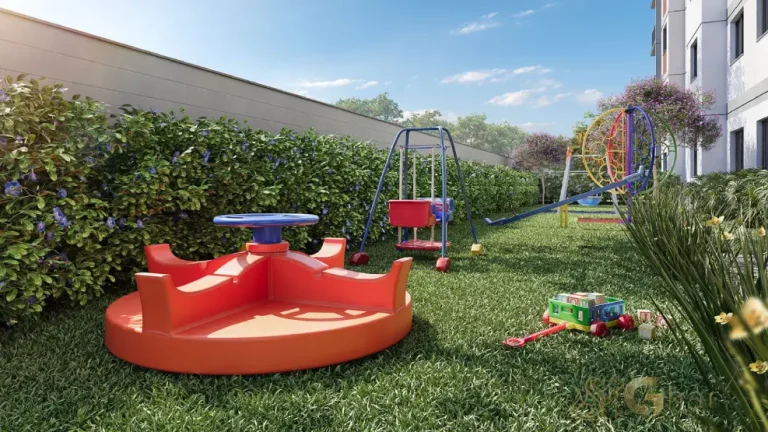 Playground do condomínio Modern Mooca com espaço seguro para crianças