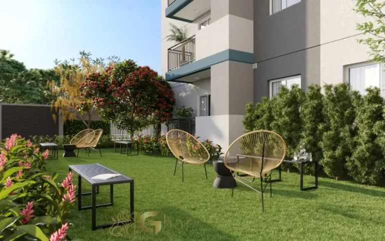 Lounge do condomínio My Sacomã com espaço de convivência moderno no Sacomã