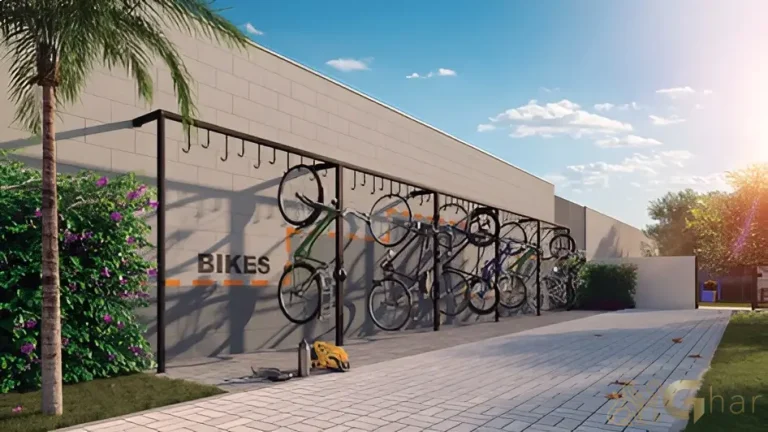 Bicicletário do condomínio Neo Sacomã na Zona Sul de São Paulo