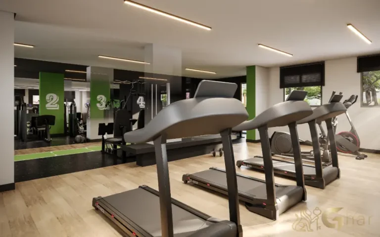 Academia fitness do condomínio Novo Mundo Carrão equipada para treinos completos