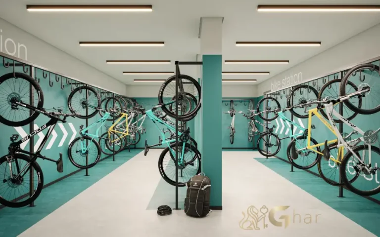 Bicicletário do condomínio Novo Mundo Carrão com espaço seguro para bicicletas