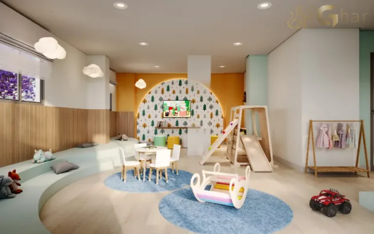 Brinquedoteca do condomínio Novo Mundo Carrão com espaço infantil planejado para crianças