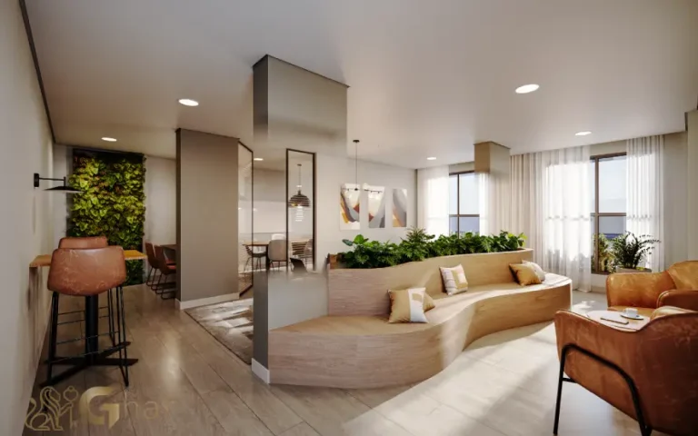 Coworking do condomínio Novo Mundo Carrão com espaço para trabalho e estudo