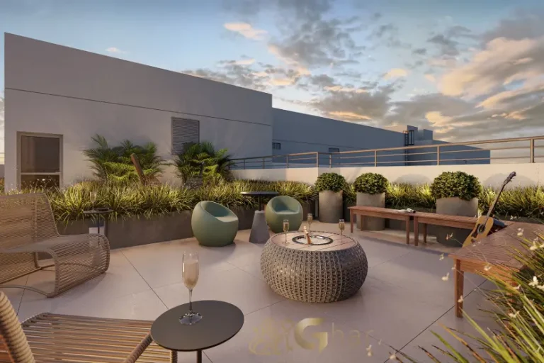 Praça luau no condomínio Novo Mundo Carrão com espaço de convivência ao ar livre